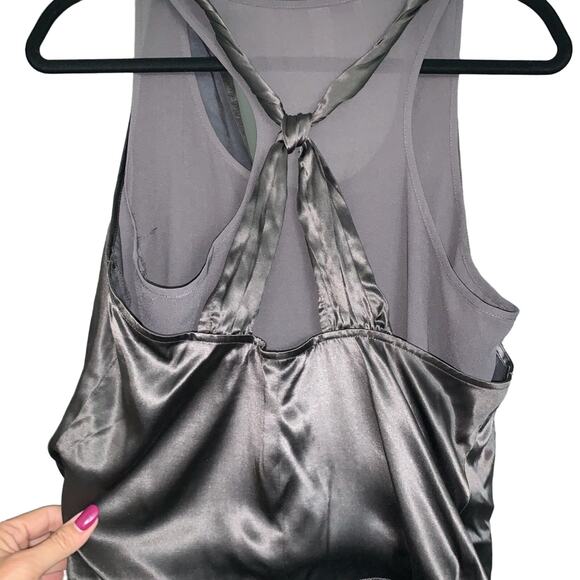 Flawless Silk Gunmetal Banana Republic Heritage dress Size 6 - Picture 1 of 7
